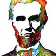 Abraham Lincoln Original Watercolor Art Print