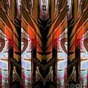 Abstract Tiki Art Print