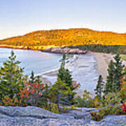 Acadia National Park Sunrise In Autumn Maine Art Print