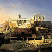 Acropolis Of Athens Art Print