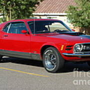 Action Photo Original Prints Vintage Muscle Cars 1970 Ford Mustang Art Print