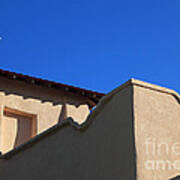 Adobe Church With Cross Art Print