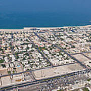 Aerial Of Downtown Dubai Art Print