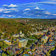 Aerial View Of Cityscape, Montpelier Art Print