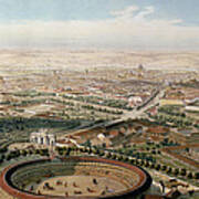 Aerial View Of Madrid From The Plaza De Toros Art Print