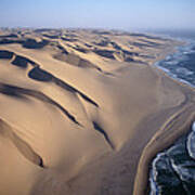 Aerial View Of Sand Dunes Art Print