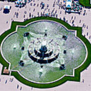 Aerial View Of The Buckingham Fountain Art Print