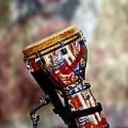 Africa Culture Drum Djembe In Color 3236.02 Art Print