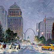 After The Storm - Market Street Saint Louis Art Print