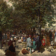 Afternoon In The Tuileries Gardens Art Print