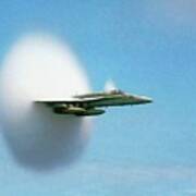 Aircraft Sonic Boom Cloud Art Print