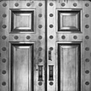 Alabama State Capital Building Door_1_bw Art Print