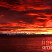 Alaskan Sunset Art Print