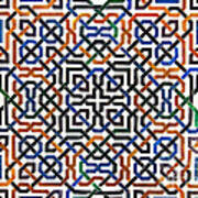 Alhambra Tile Detail Art Print