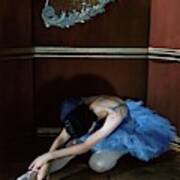Alicia Markova In A Blue Tutu Art Print