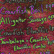 Alligator Sausage For Two Dollars 20130610p68 Art Print