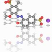 Allura Red Ac Organic Compound Molecule Art Print