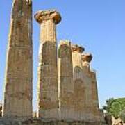 Ancient Columns In Agrigento Art Print