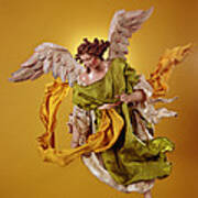 Angel, From The Christmas Creche And Tree Terracotta & Cloth Art Print