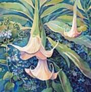 Angels Trumpets Ii Art Print