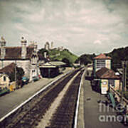 Antique Corfe Castle Art Print