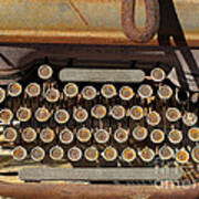 Antique Typewriter Art Print