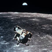Apollo 11 Photo Of Lunar Module Ascent Stage Art Print
