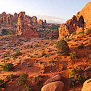 Arches National Park Landscape - Moab Utah Art Print