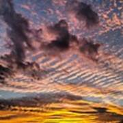 #arkansas #igerarkansas #clouds #sunset Art Print