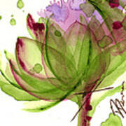 Artichoke Flower Art Print