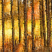 Artistic Fall Forest Abstract Art Print