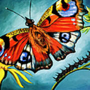 Artwork Peacock Butterfly Art Print