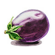 Artz Vitamins An Eggplant Art Print