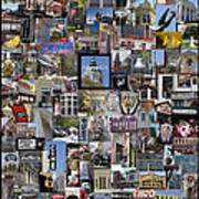 Athens Collage Art Print