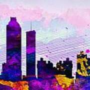 Atlanta City Skyline Art Print