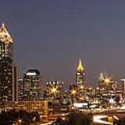 Atlanta Skyline Panoramic Art Print