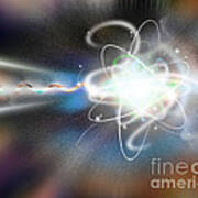 Atom Collision Art Print