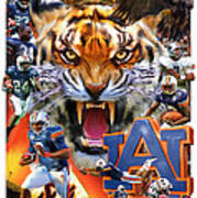 Auburn Tigers Art Print
