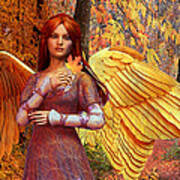 Autumn Angel 2 Art Print