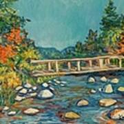 Autumn Bridge Art Print