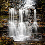 Waterfall At Ricketts Glen Art Print