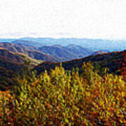 Autumn In The Smokey Mountains Art Print