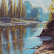 Autumn Reflections Tumut River Art Print