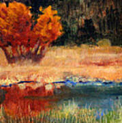 Autumn Riverbank Art Print