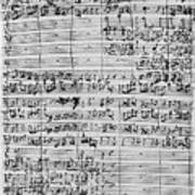 Bach Manuscript Art Print