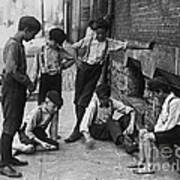 Ohio Vintage Photograph 8.5" x 11" Reprint 1908 Boys Playing Craps Cincinnati 