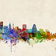 Baltimore Maryland Skyline Art Print