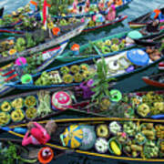 Banjarmasin Floating Market Art Print