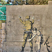 Banksy In Bethlehem 2 Art Print