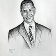 Barack Obama 2 Art Print